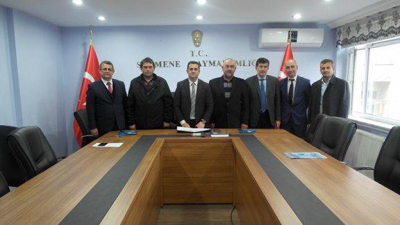 Kaymakamımız  Sayın Mehmet Alper ÇIĞ,  Gemi Sanayii İş Adamları ve Müdürlerimizle Okul Sanayi İşbirliği  Protokolünü İmzaladı.